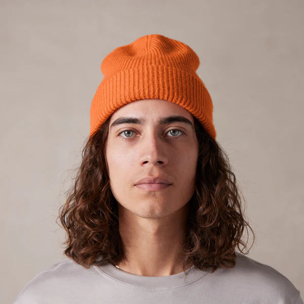 Persimmon Cashmere Wool Beanie