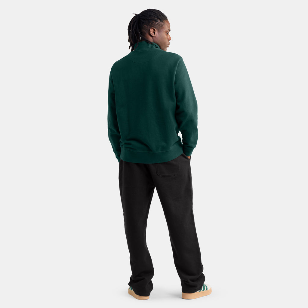 Black Uncuffed French Terry Sweatpants