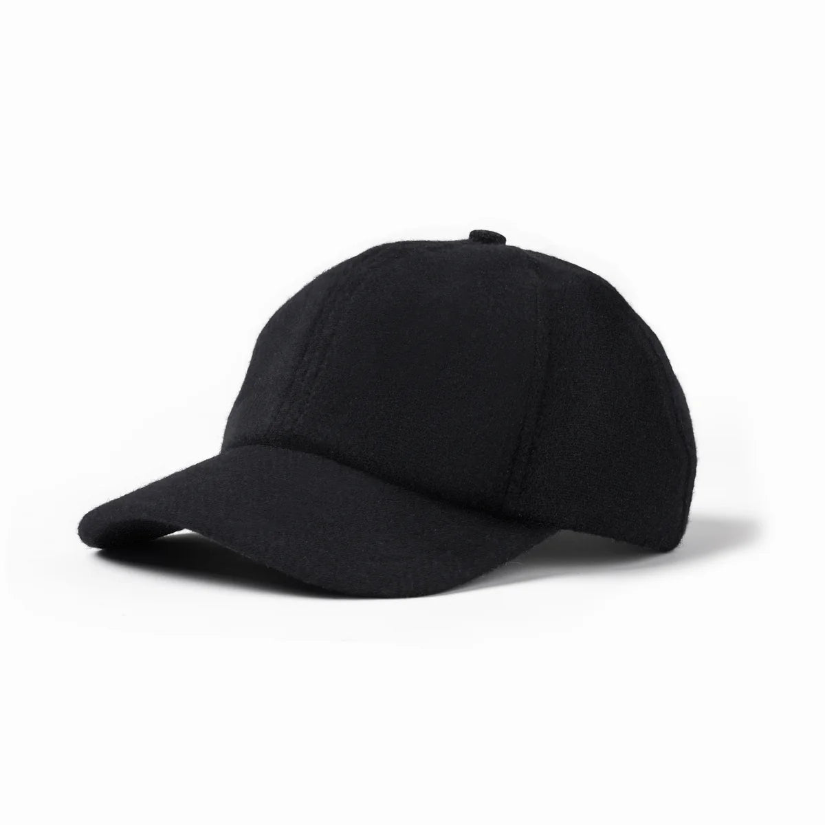 Grey American Wool Herringbone 6-Panel Cap