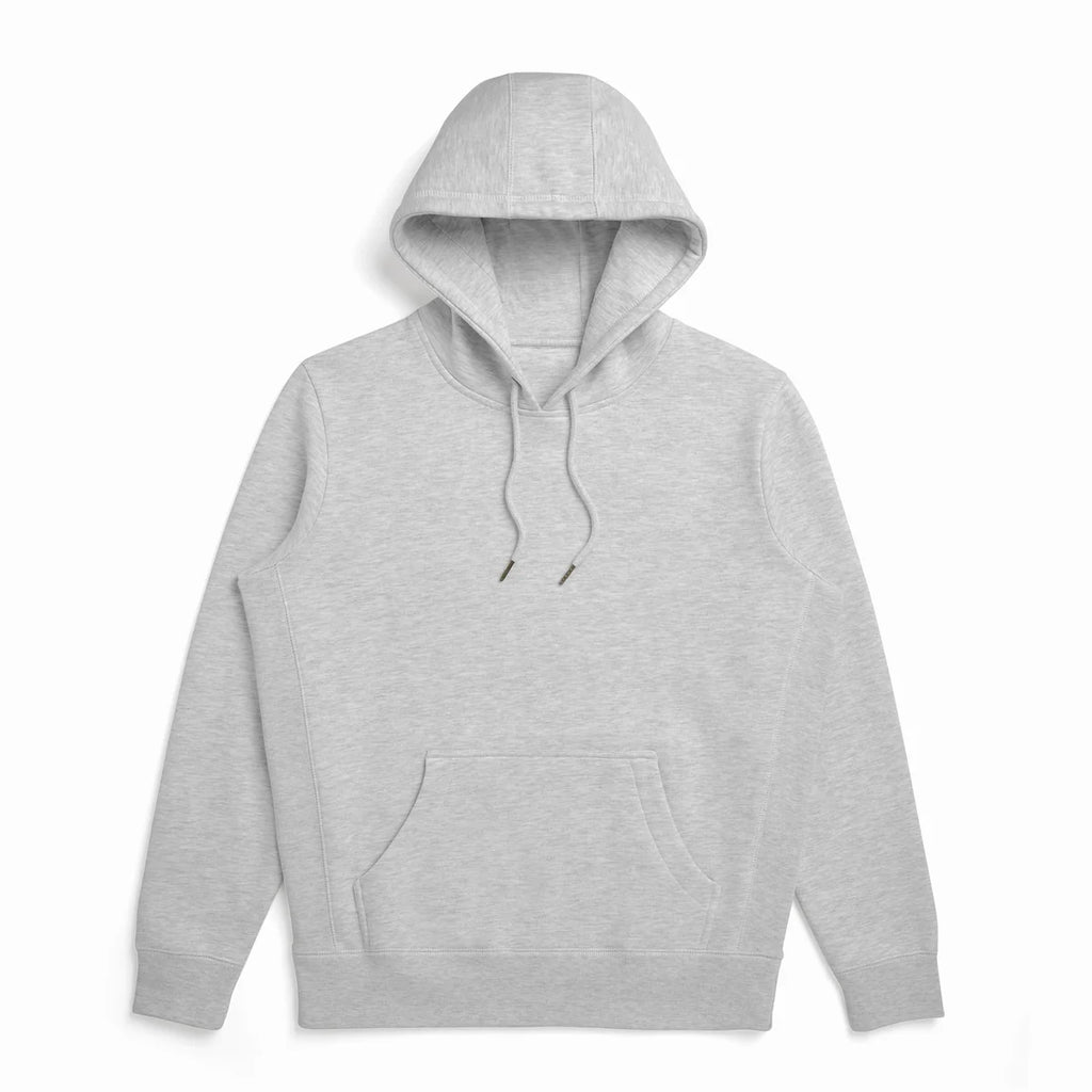 Heather Grey Heavyweight Organic Brushed Hood
