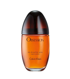 Calvin Klein Obsession perfume bottle on a light gray background