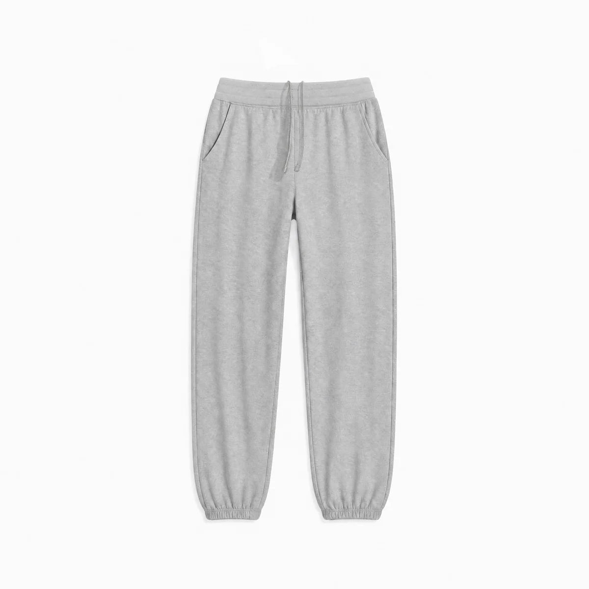Black Organic Heavyweight Brushed Cuffed Pant