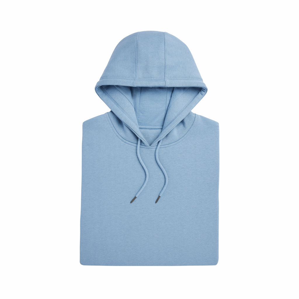 Cloudy Blue Heavyweight Organic Brushed Hood