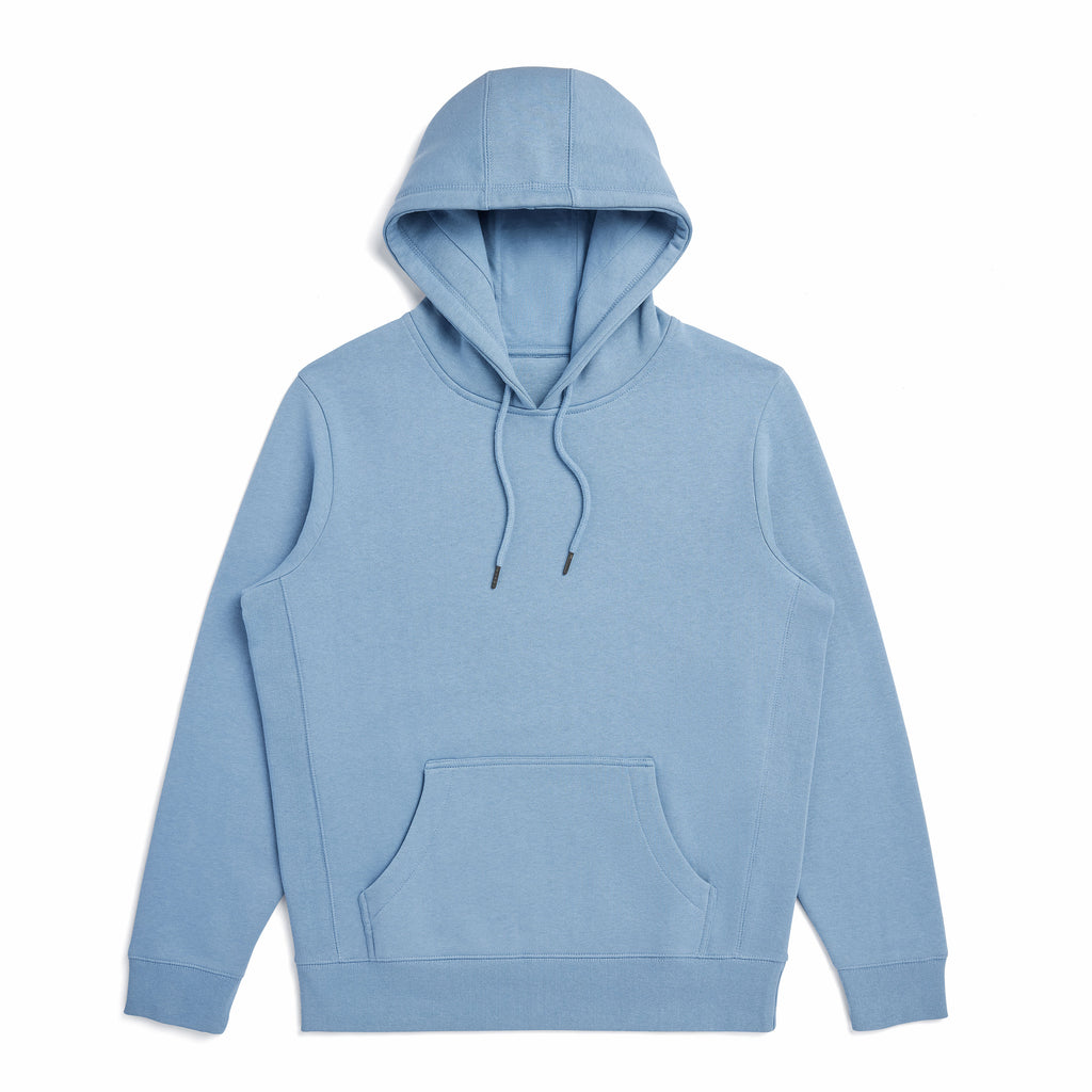 Cloudy Blue Heavyweight Organic Brushed Hood