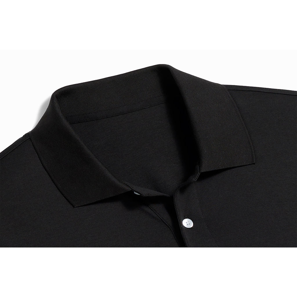 Men's Black Pima Polo