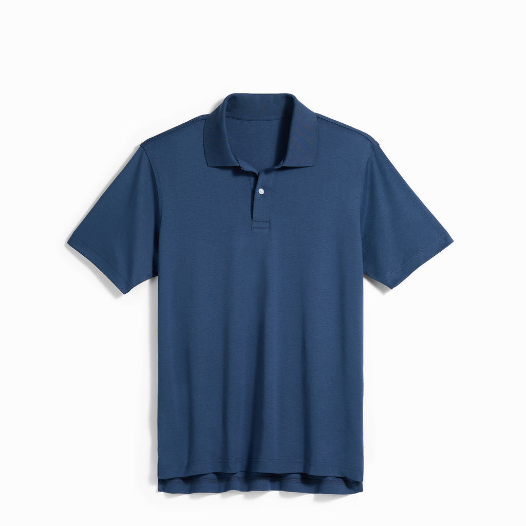 Men's Black Pima Polo