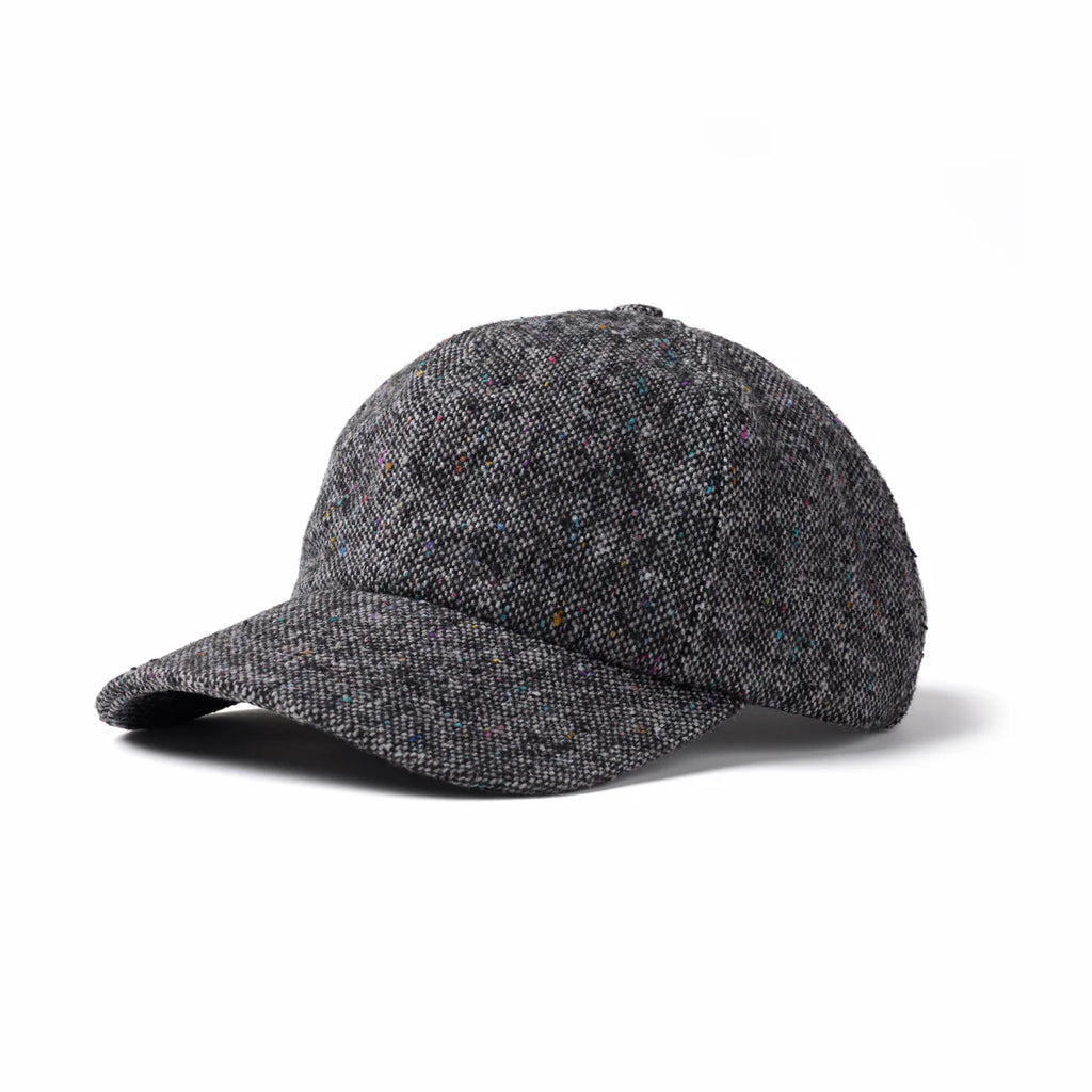 Grey American Wool Herringbone 6-Panel Cap