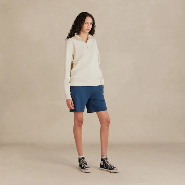 Parchment Ultra Heavyweight Organic French Terry Quarter Zip - Unisex