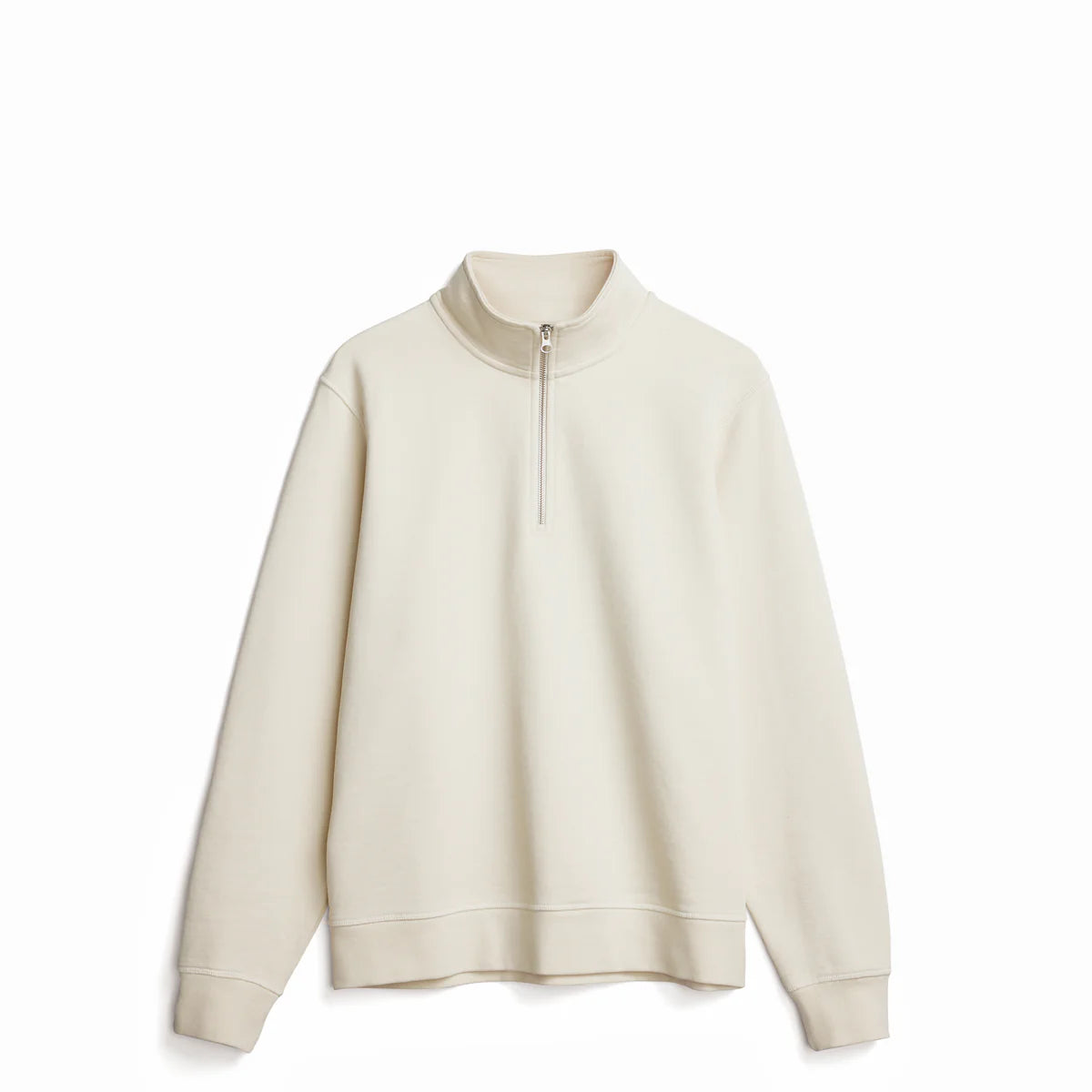 Pine Ultra Heavyweight Organic French Terry Quarter Zip, Unisex