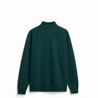 Pine Ultra Heavyweight Organic French Terry Quarter Zip, Unisex