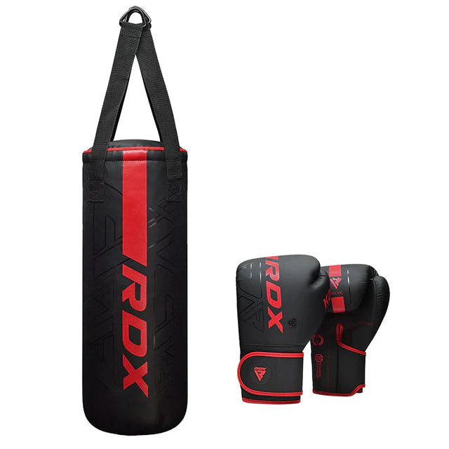 RDX F6 2FT KARA Kids Punch Bag & 6OZ Gloves