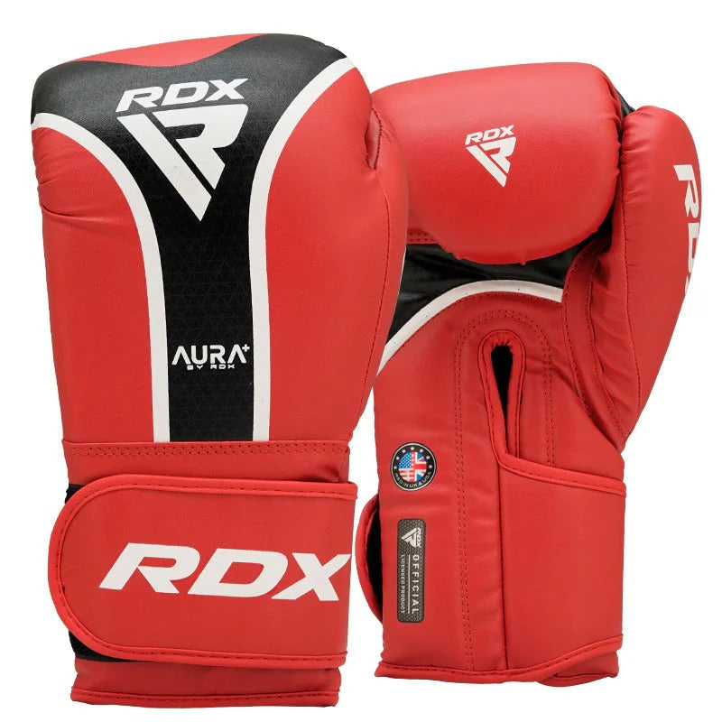 RDX Sports Aura Plus T-17 Boxing Gloves - Elite Performance Protection for Training Sessions | Premium Leather, Wrist Support, Impact Absorption
