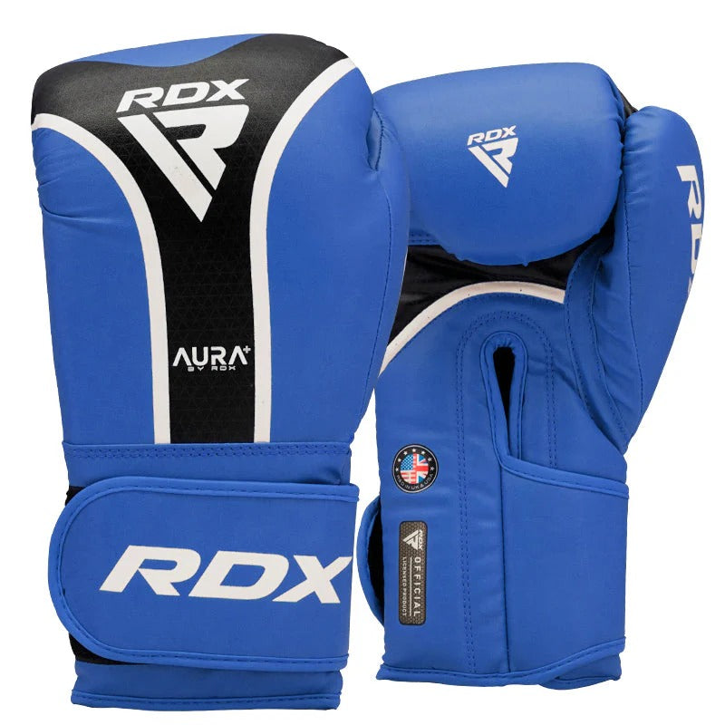 RDX Sports Aura Plus T-17 Boxing Gloves - Elite Performance Protection for Training Sessions | Premium Leather, Wrist Support, Impact Absorption