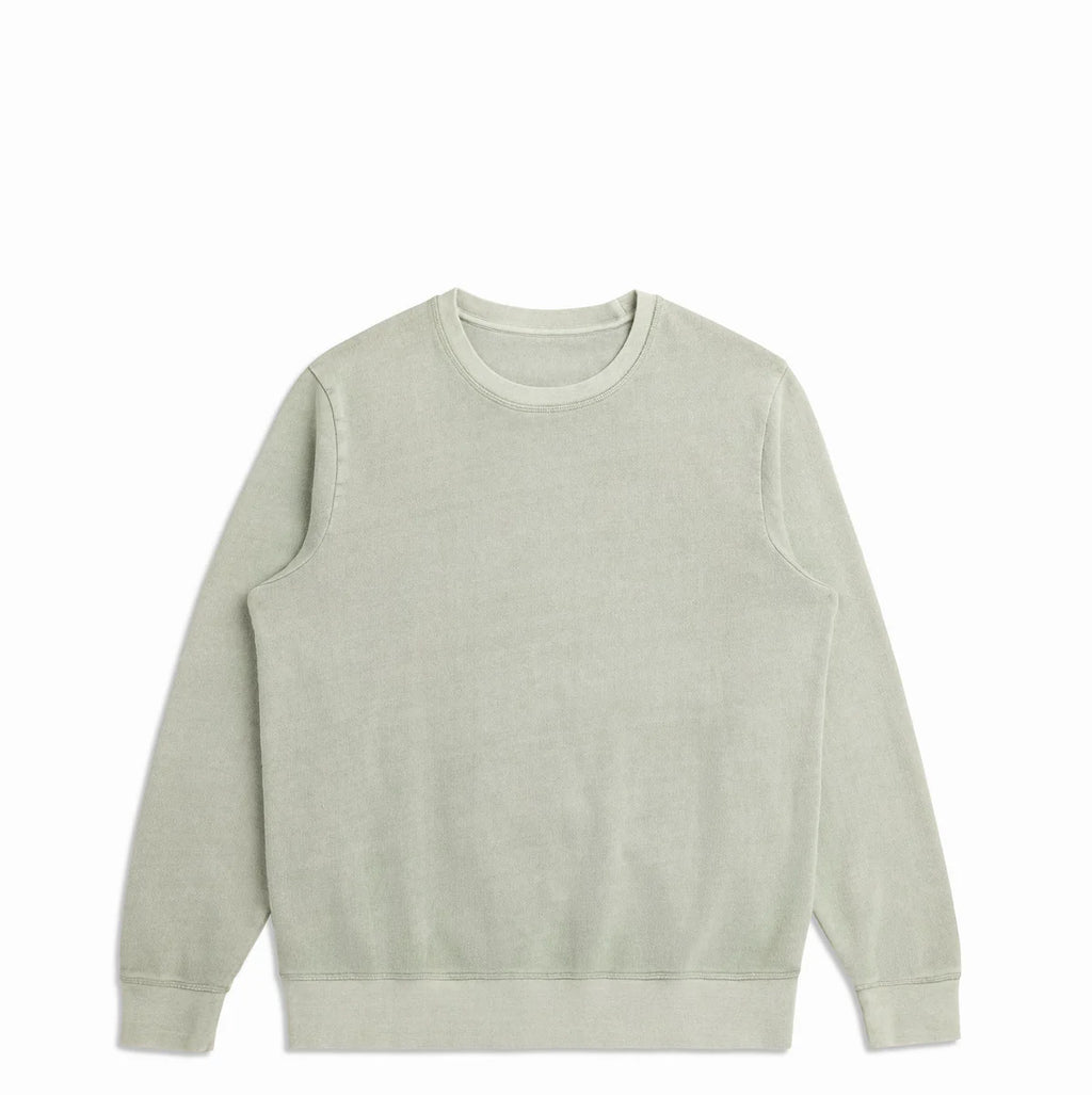 Sage Midweight Organic French Terry Crew