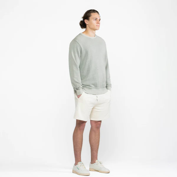 Sage Midweight Organic French Terry Crew