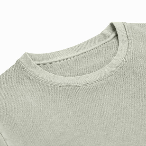 Sage Midweight Organic French Terry Crew
